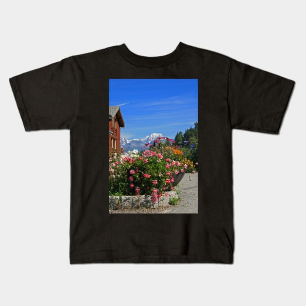 Alpine Summer Colours Kids T-Shirt by RedHillDigital